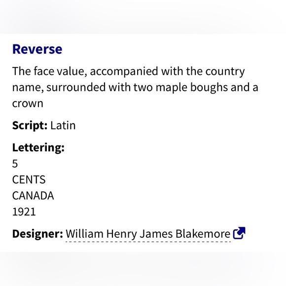 🎈$10 add on - 1920 5 CENTS CANADA - George V - Picture 5 of 6